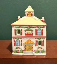 Lenox Lights Of Christmas Holiday Village “Jelly Bean Schoolhouse”.