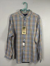 Daniel Cremieux Signature Collection Non-Iron Size XL Color Multicolor Plaid NWT