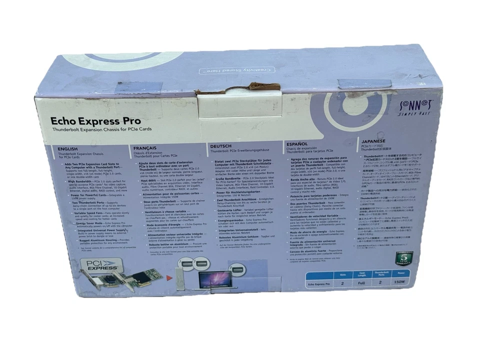 Sonnet Echo Express Pro PCIe Thunderbolt Expansion Chassis Mac for Windows USED - Image 2 of 4