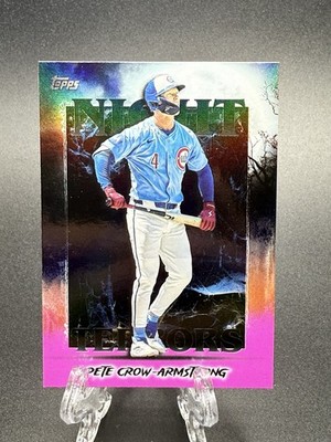 2025 Topps Update Pete Crow-Armstrong Night Terrors Pink Parallel