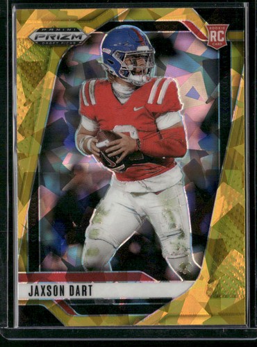 Jaxson Dart [Gold Ice] #90 2025 Panini Prizm Draft Picks card