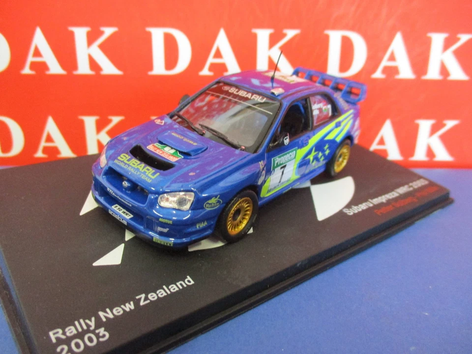 Die cast 1/43 Modellino Auto Subaru Impreza WRC Rally New Zealand 2003 P.Solberg - Immagine 2 di 4