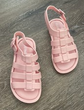 Mini Melissa Toddler kids Flox Jelly Sandals Pink Size 8M Fruit Scented
