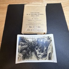 VTG Souvenir De La Grande Guerre 1914-1918 40 Photos French Army