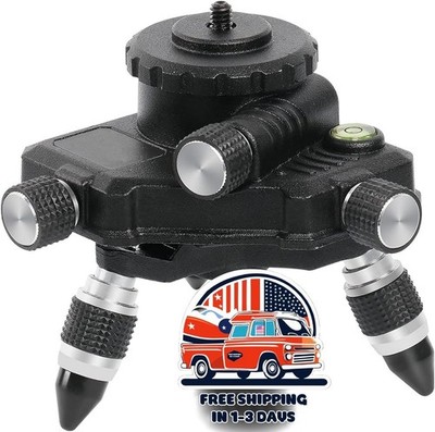 Base giratoria de metal de 360   grados para conector de trípode de nivel láser
