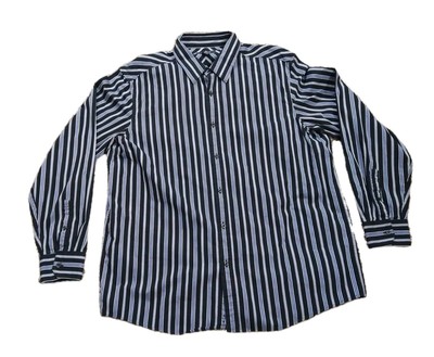 Chemise Homme Eighty Eight à Rayures Bleues Manches Longues - Taille S - Bon état