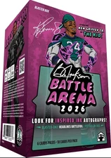 2026 Bo Jackson Battle Arena Blaster Box Trading Card Game - Factory Sealed