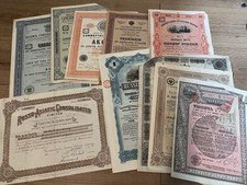 Collection of Various Russian State, Railway, City & Other  Share Certificates