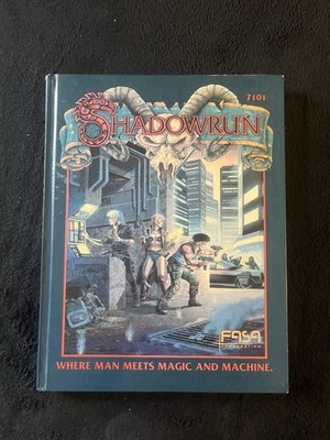 SHADOWRUN (First 1st Edition) Roleplaying Game RPG Hardcover FASA 7101
