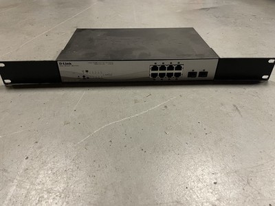 D-Link Web Smart Switch Model DGS-1210-10P with 6  power cord 