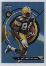 2023 Composite Topps Finest Sky Blue Refractor 2/325 Sterling Sharpe #186 1p5
