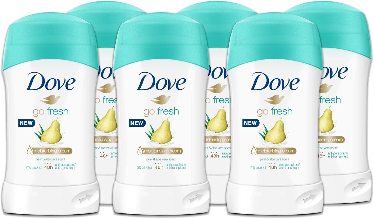 Dove Anti-perspirant Deodorant Stick Pear & Aloe Vera 40ml X 2 Pack