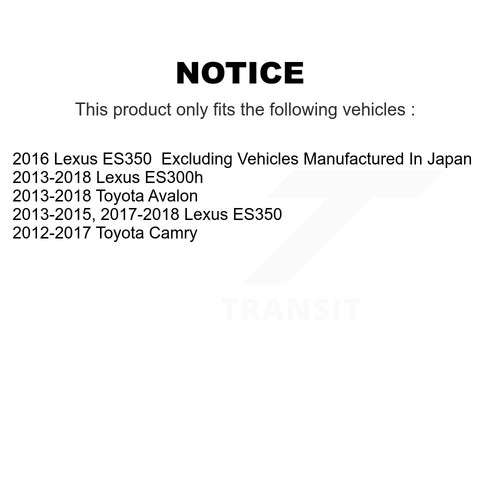 Rear Disc Rotors Ceramic Pads Parking Shoes Hardware Kit For Toyota Camry Lexus - Picture 2 of 12