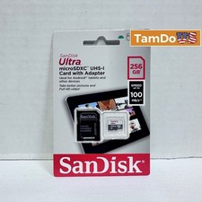 SanDisk Ultra 256GB microSDXC UHS-I Card with Adapter Up to 100MB/s