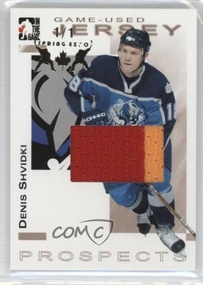 2004-05 ITG Heroes and Prospects Gold Spring Expo 1/1 Denis Shvidki #GUJ-35 2a8