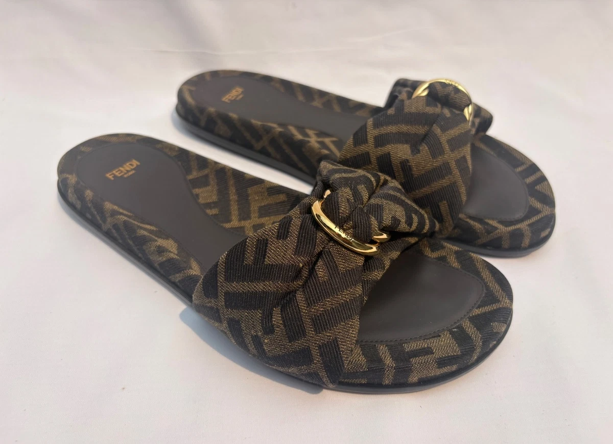 Fendi Slide Low (1-1.9 in) Heel Height Sandals for Women for sale
