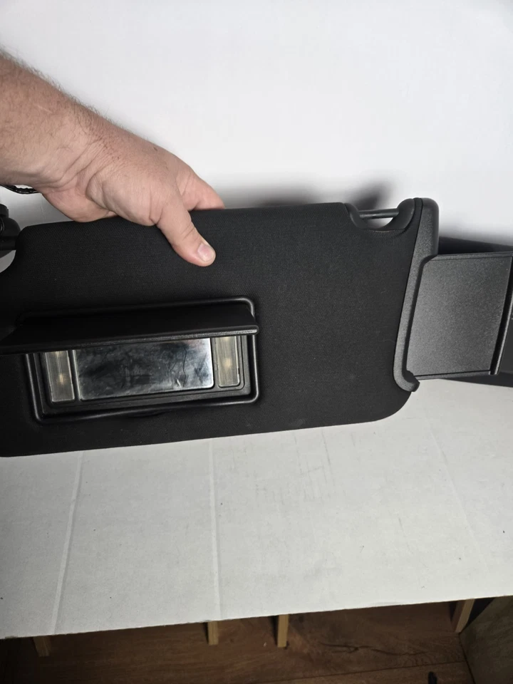 2011-2022 Chrysler 300 Sun Visors BLACK OEM Pair Passenger Driver (See Discrip) - Image 3 of 4