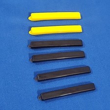Vintage Goody Snap Tight Barrettes Plastic Hair Clips Lot Black Yellow 3pairs