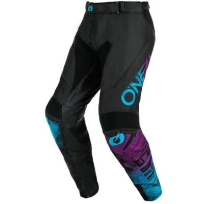 O'Neal 2025 Motocross Pantalones Mayhem Scarz Negro Azul Violeta MX Enduro Quad - Imagen 1 de 2
