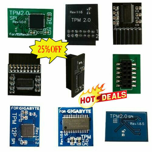 Tpm2.0 Security Module Supports Multi-brand Motherboards 14 12 20-1pin 18 New~ - Bild 1 von 18