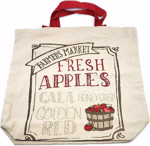 Delantal de manzana Harvest con mermelada de manzana condimentada cálida, empaquetado en bolso de mercado con tema de manzana - Imagen 5 de 5