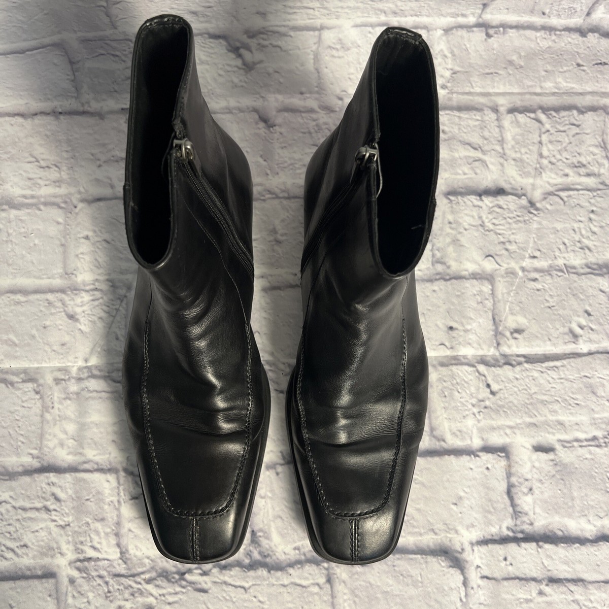 GUCCI Men's Black Leather Dress Boots Size 11 D- 101771 GUCCI Men's Black Leather Dress Boots Size 11 D- 101771
