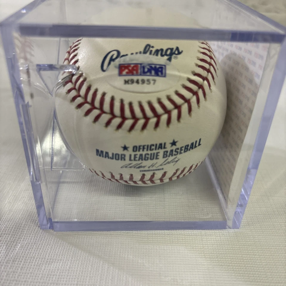 DUKE SNIDER SIGNED AUTOGRAPHED RAWLINGS MLB BASEBALL BALL PSA # M94957 - Image 4 of 4