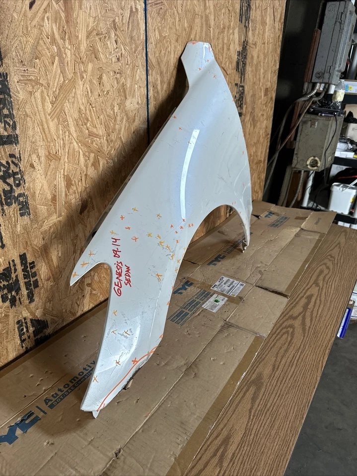 2009 2010 2011 2012 2013 2014 HYUNDAI GENESIS SEDAN LEFT FENDER OEM USED Foto 2 de 4