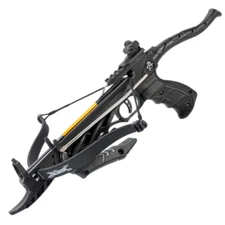 80lb Black Self Cocking Pistol Crossbow with Forearm Grip Adjustable