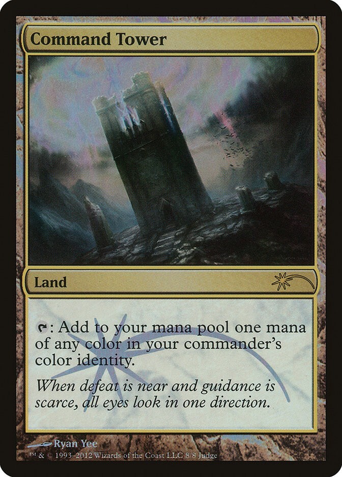 Command Tower 1x FOIL MtG FOIL Judge Gift Promo SP/NM
