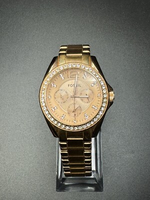 FOSSIL Riley Multifunction Rose Gold-Tone Stainless Steel  display picture 1