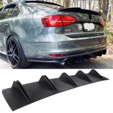 For VW Jetta MK6 6.5 MK7 Rear Diffuser 10 Fins Bumper Splitter Spoiler Valance