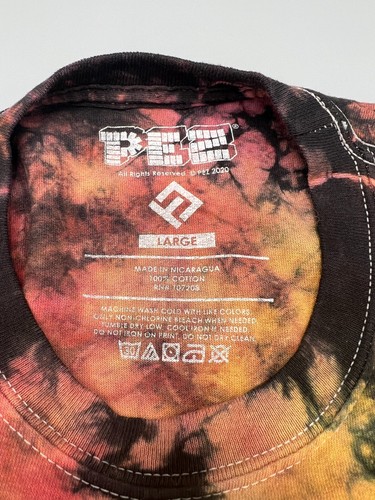 NWOT Tie-Dye Handcrafted PEZ Candy Tie Dye T-Shirt Size Large - Picture 7 of 8