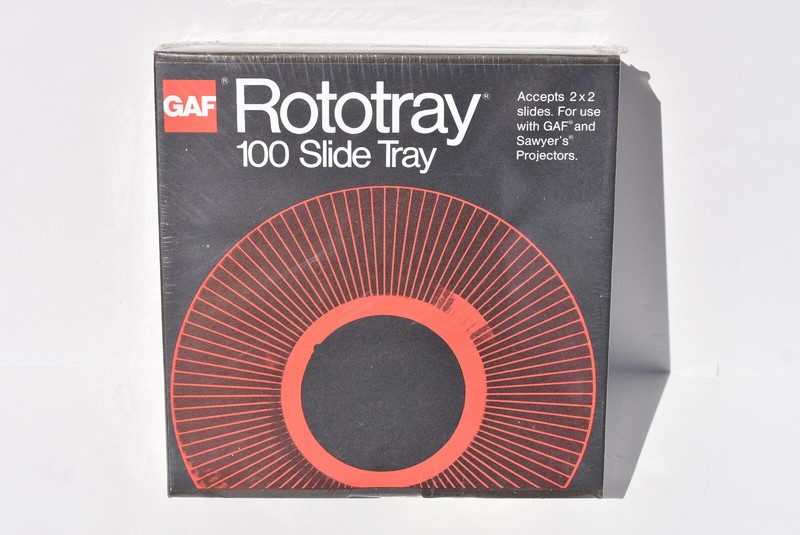 GAF Rototray 100 Photo Slide Tray 2X2 Slides GAF & Sawyer projectors **NEW**