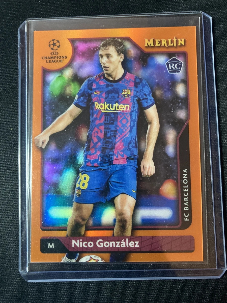 Topps Merlin Chrome 2021/2022 Nico Gonzalez RC Orange Parallel #/25