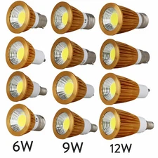 Dimmable GU10 LED Bulb 6W 9W 12W MR16 E27 LED lamp Spotlight Replace 110/220V
