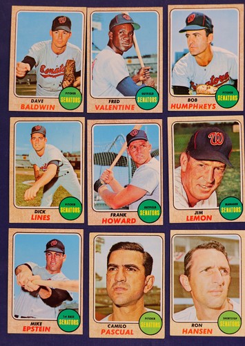 1968 Topps Washington Senators fast komplettes Team-Set Lot /29 die meisten sehr gut bis sehr guter Zustand - Bild 3 von 8