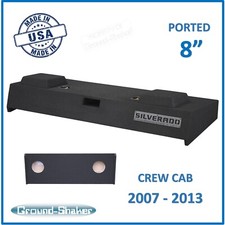 Chevy Silverado Crew-Cab 2007-2013 8" Dual Ported Sub Box Subwoofer Enclosure