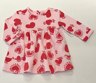 Old Navy Baby Girl Dress 12-18 Months Long Sleeve Heart Dress Cute New |  eBay