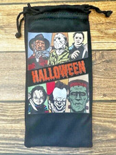 Soft Eye Sunglasses Black Accessory Pouch Pull Top Portable Halloween Characters