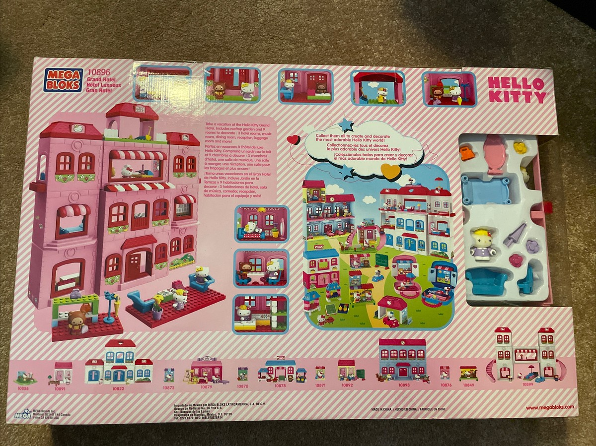 Hello Kitty Mega Bloks # 10896 Exclusive Grand Hotel NEW IN