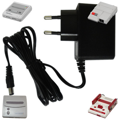 Super Famicom jap. SNES (NTSC) & Famicom /AV Strom Adapter Kabel Netzteil High Q