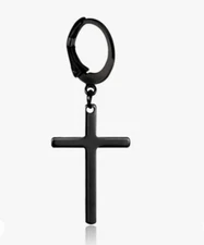 Pendientes de Cruz con remaches para mujer, aretes con personalidad, moda corean