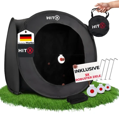 HITX Steinschleuder Kugelfang XXL mit Ziele Zwille Catchbox Schleuder Box