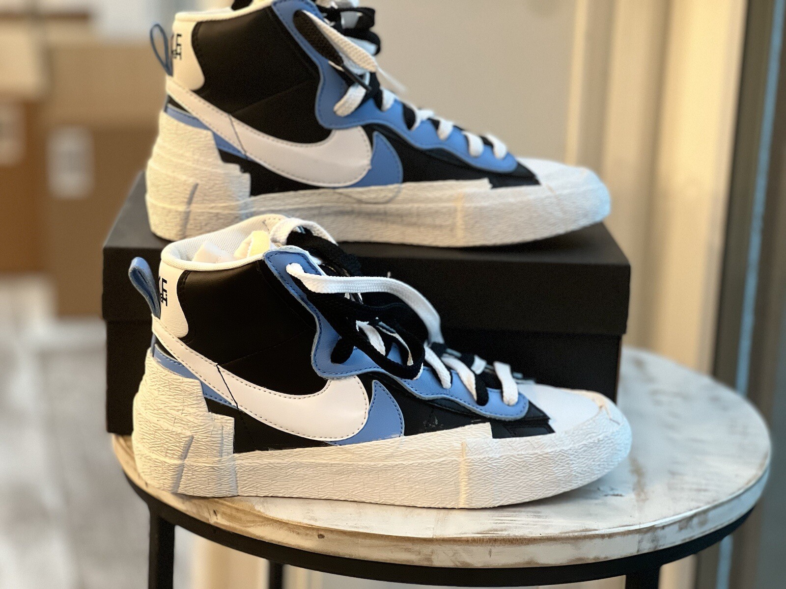SACAI X NIKE Taglia 6 5 Blazer Nike sacai x Mid Nero Blu