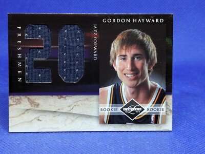 2010-11 Panini Limited Freshman Patch Rookie Card Gordon Hayward 59/99 Utah Jazz