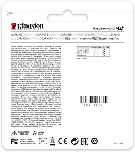 Kingston DataTraveler Kyson 128GB USB 3.0 Flash Stick Pen Memory Drive - Silver - Bild 11 von 15