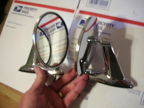 amc javelin Universal  Exterior Door Mount Rear View Mirror and Gaskets