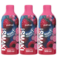 NEU PUSHAIR Sirup Malina Wildrose 3x500ml zuckerfrei Fruchtsaft Aroma