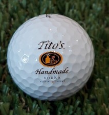 Logo Golf Ball Tito's Handmade Vodka Titleist Pro V1 5A Mint Condition 1pc 